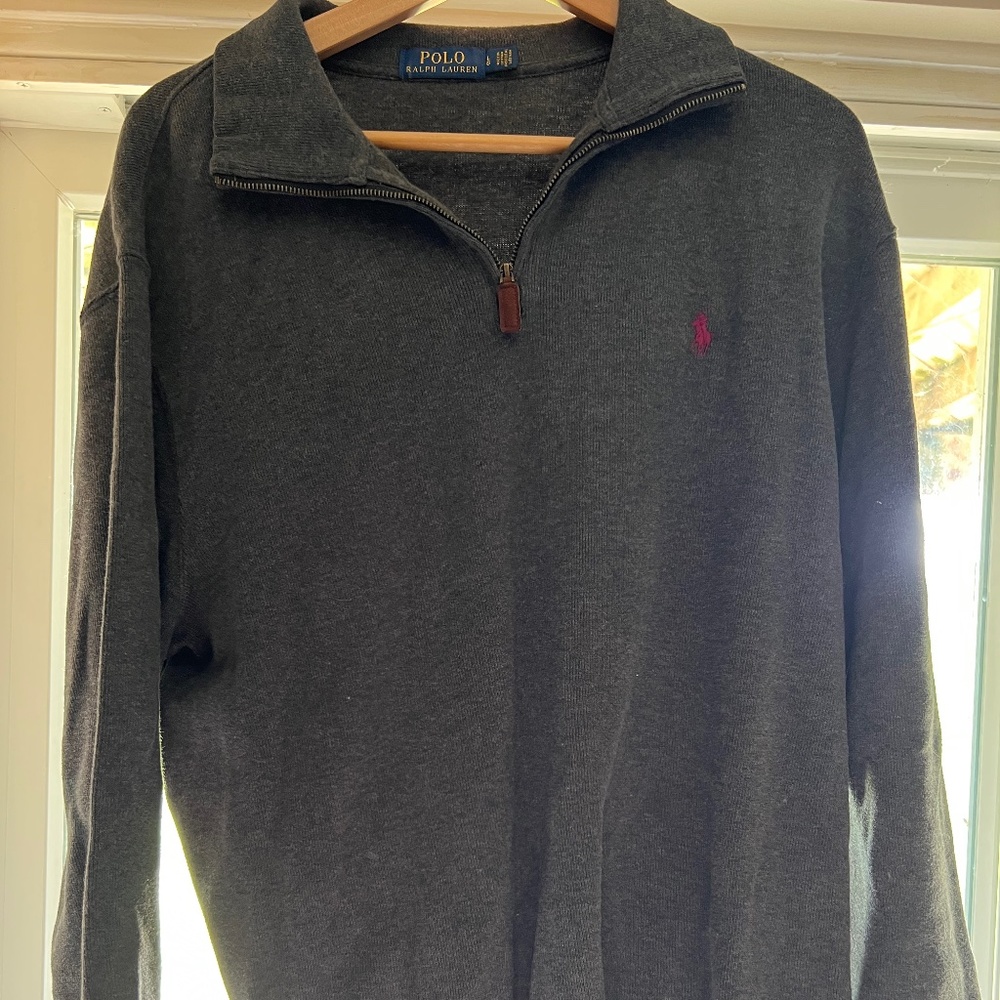 Ralph Lauren Quarter Zip large gray